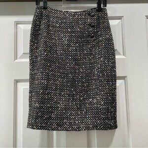Talbots Tweed Multicolor Pencil Skirt Size 2
